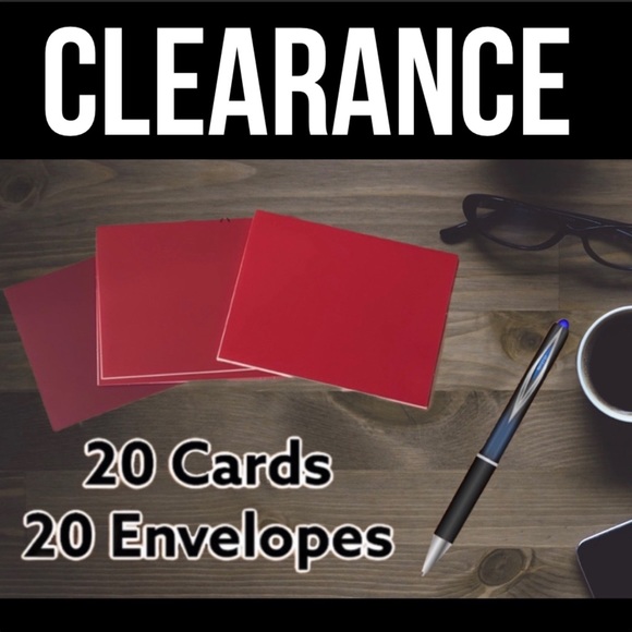 20 Red Cards With Envelopes CLEARANCE Xmas - Picture 3 of 5